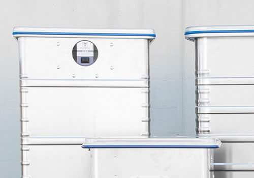 Maximale Sicherheit – Behälter mit elektronischem Schließsystem REISSWOLF Sicherheitsbehälter mit e.l.sy.® Schließsystem in verschiedenen Grössen